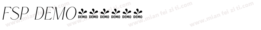 FSP DEMO字体转换